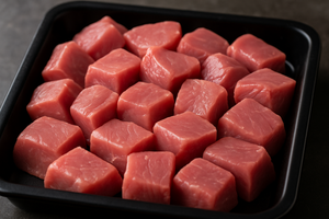 Halal Diced Lamb (With Fat)